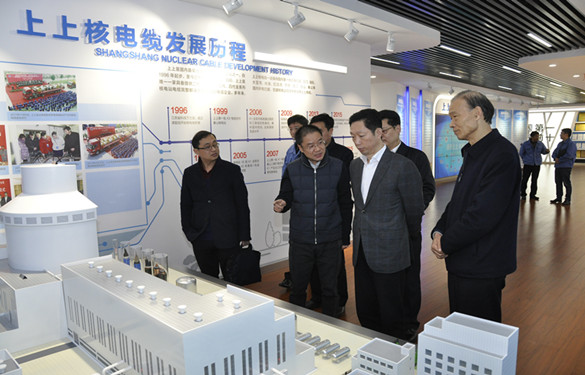 常州市委常委、紀(jì)委書(shū)記張春福一行來(lái)上上電纜參觀考察