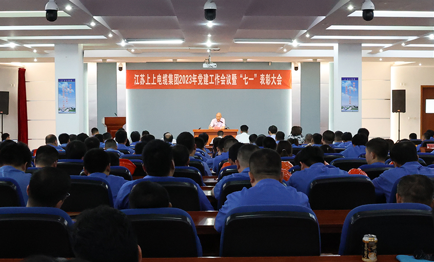 上上電纜召開(kāi)2023年黨建工作會(huì)議暨“七一”表彰大會(huì)