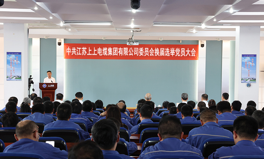 黨建引領(lǐng)強(qiáng)根基 凝心聚力啟新程—中共江蘇上上電纜集團(tuán)委員會換屆選舉黨員大會圓滿召開